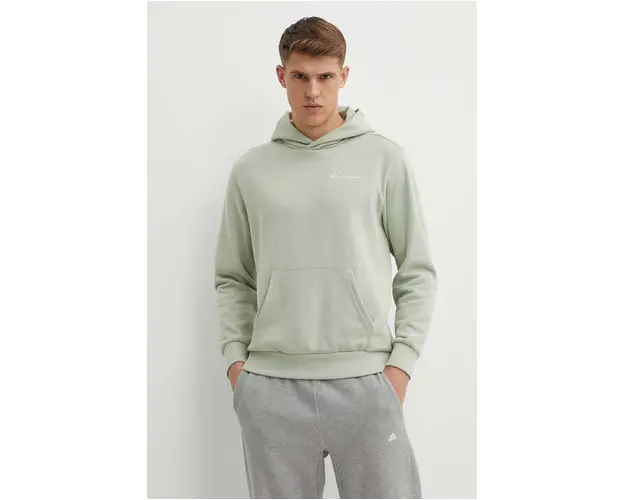 Champion bluza barbati, culoarea verde, cu gluga, neted, E20000