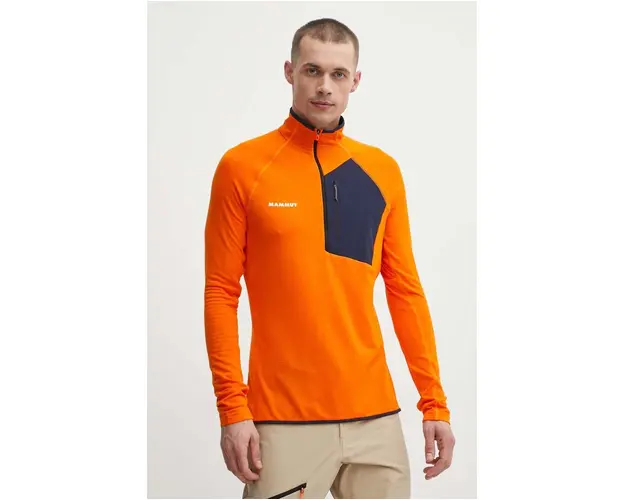 Mammut hanorac Aenergy Light culoarea portocaliu, neted