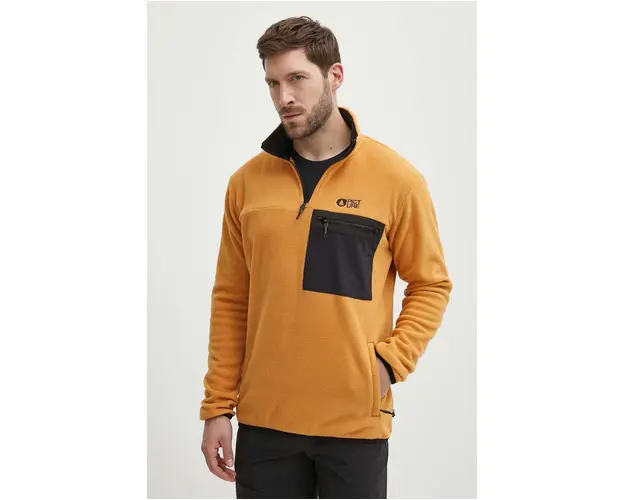 Picture hanorac Mathew culoarea galben, modelator, SMT130