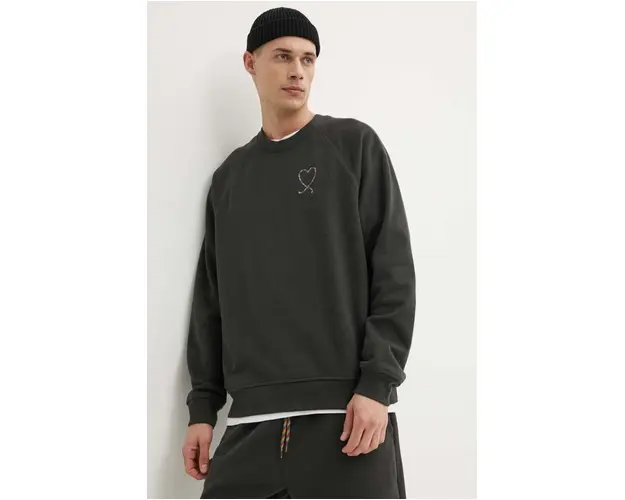 Levi's hanorac de bumbac Pride barbati, culoarea gri, cu imprimeu