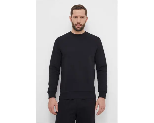 Peak Performance bluza barbati, culoarea negru, neted