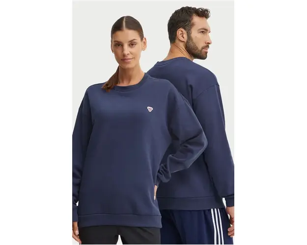 Hummel bluza culoarea albastru marin, neted