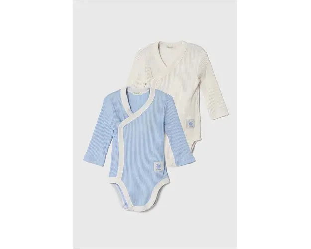 United Colors of Benetton body din bumbac pentru bebelusi 2-pack