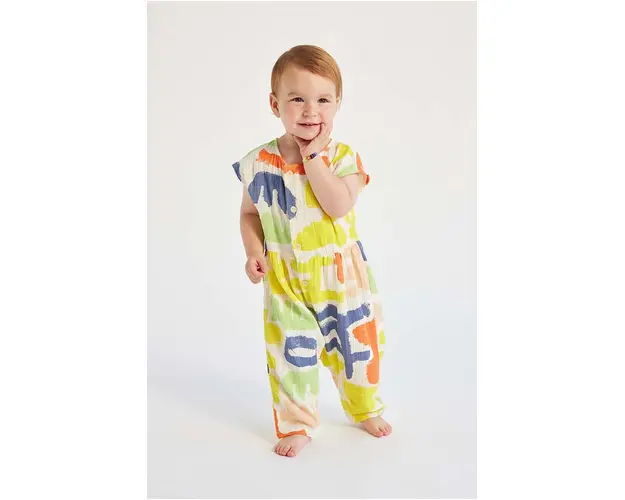 Bobo Choses salopeta din bumbac pentru bebelusi