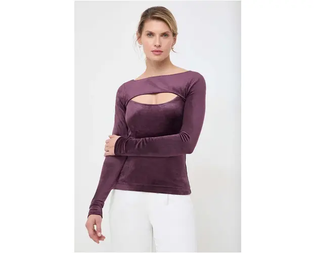 G-Star Raw longsleeve femei, culoarea violet