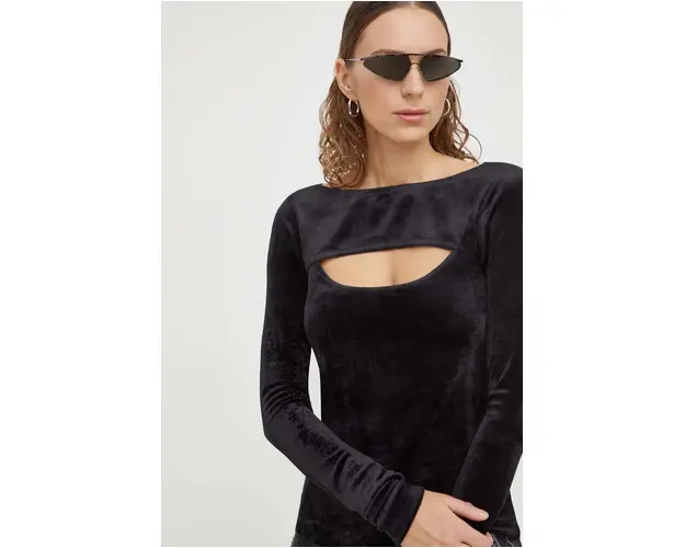 G-Star Raw longsleeve femei, culoarea negru