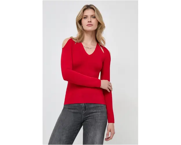 Karl Lagerfeld pulover femei, culoarea rosu