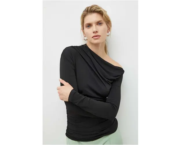 Day Birger et Mikkelsen longsleeve femei, culoarea negru