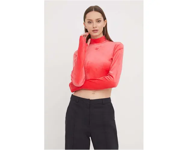 adidas Originals sapca culoarea rosu, cu turtleneck IT7564