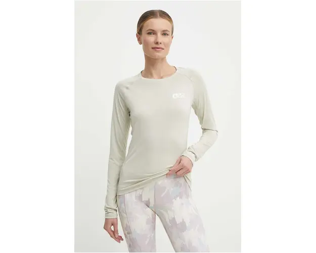 Picture longsleeve sport Acaras culoarea bej, WTS503