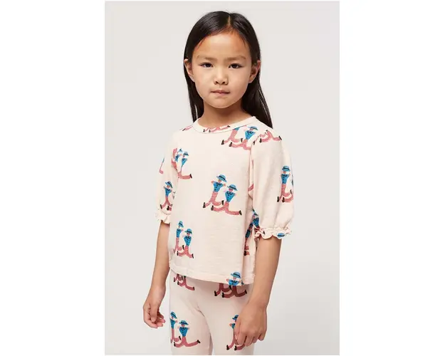 Bobo Choses tricou de bumbac pentru copii culoarea roz