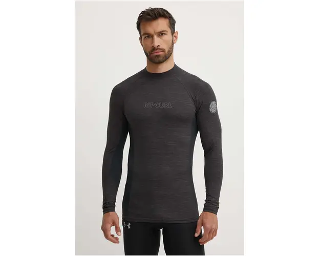 Rip Curl longsleeve de baie culoarea negru