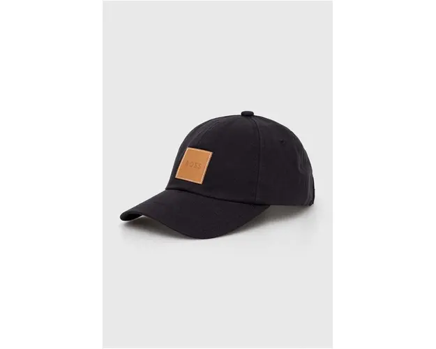 BOSS sapca de baseball din bumbac culoarea negru, cu imprimeu 50508554
