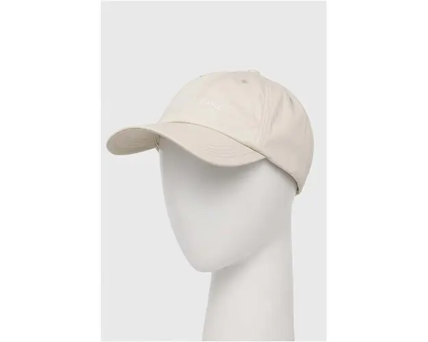 Tommy Jeans sapca de baseball din bumbac culoarea bej, uni AW0AW15845