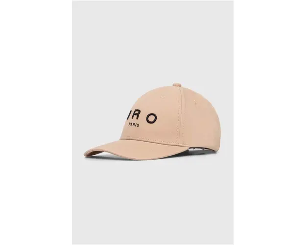IRO sapca de baseball din bumbac culoarea bej, cu imprimeu