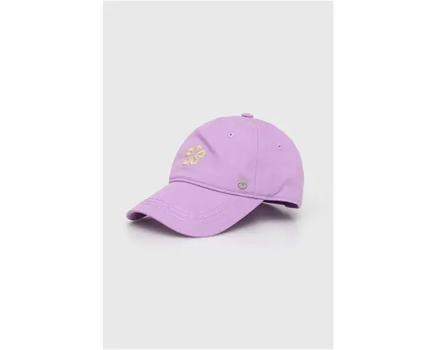 Roxy sapca de baseball din bumbac culoarea violet, cu model ERJHA04265