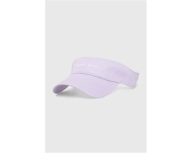 Tommy Jeans sapca cozoroc culoarea violet, cu imprimeu AW0AW15955