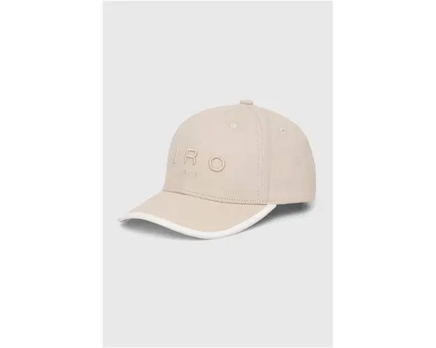 IRO sapca de baseball din bumbac culoarea bej, cu imprimeu