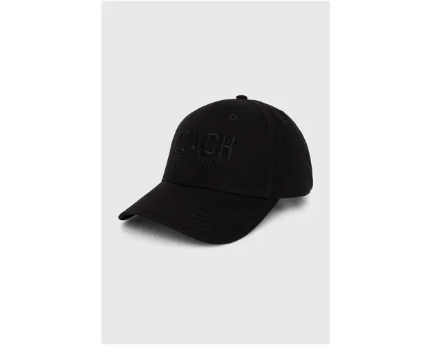 Coach sapca de baseball din bumbac culoarea negru, cu imprimeu