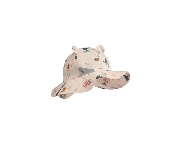 Liewood palarie din bumbac pentru copii Amelia Printed Sun Hat With Ears bumbac
