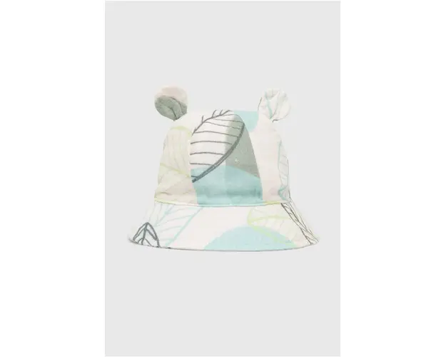 United Colors of Benetton palarie din bumbac pentru copii culoarea bej, bumbac