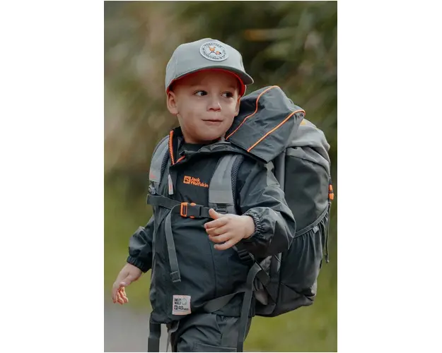Jack Wolfskin sapca de baseball pentru copii SMILEYWORLD culoarea verde, cu imprimeu