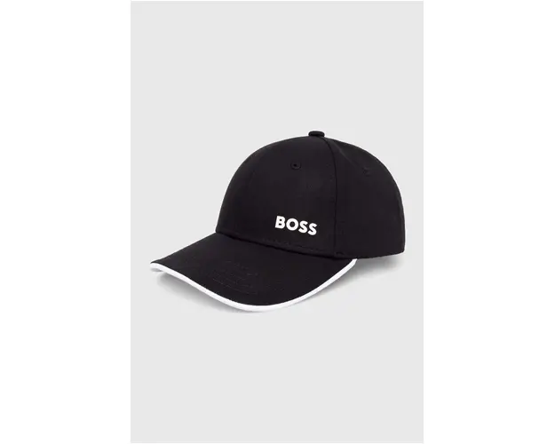 BOSS Green sapca de baseball din bumbac culoarea gri, uni 50505834