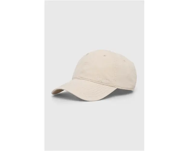 Pepe Jeans sapca de baseball din bumbac culoarea bej, neted