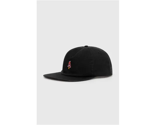 Quiksilver sapca de baseball din bumbac culoarea negru, modelator