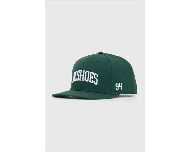 DC sapca culoarea verde, cu imprimeu