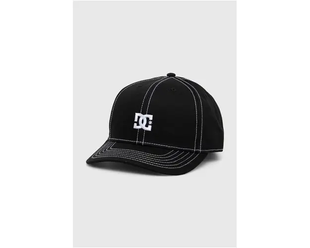 DC sapca de baseball din bumbac culoarea negru, cu imprimeu