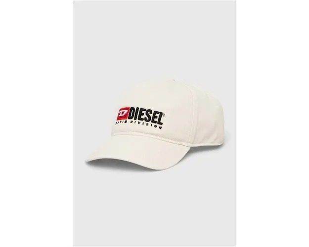Diesel sapca de baseball din bumbac culoarea bej, cu imprimeu A11356.0PFAA