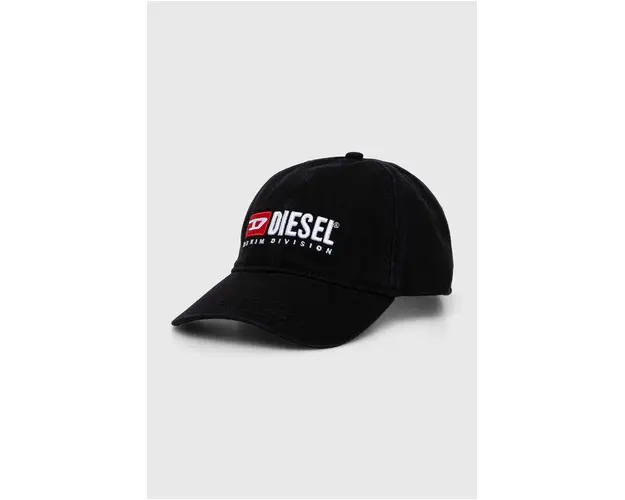 Diesel sapca de baseball din bumbac culoarea negru, cu imprimeu A11356.0PFAA