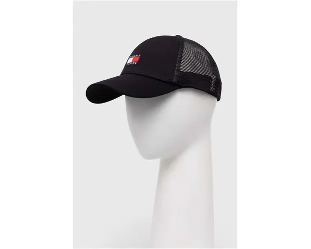 Tommy Jeans sapca culoarea negru, cu imprimeu AM0AM12139