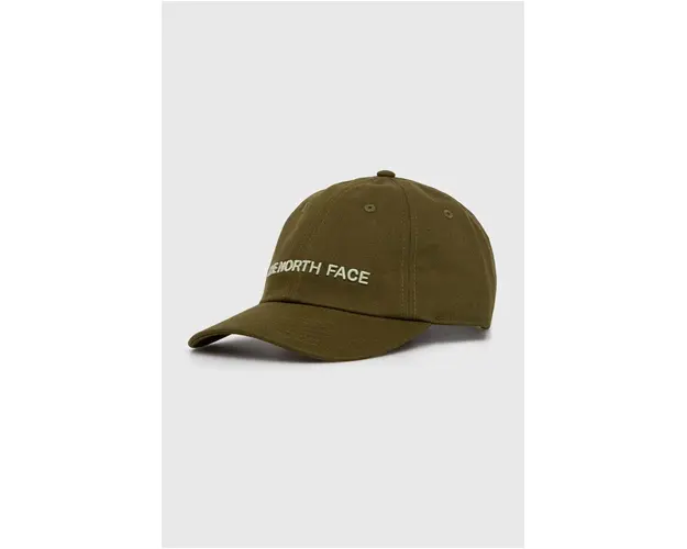 The North Face sapca culoarea verde, cu imprimeu