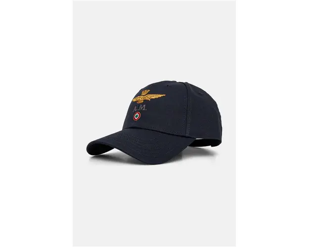 Aeronautica Militare sapca de baseball din bumbac culoarea verde, cu imprimeu, HA1100CT2848