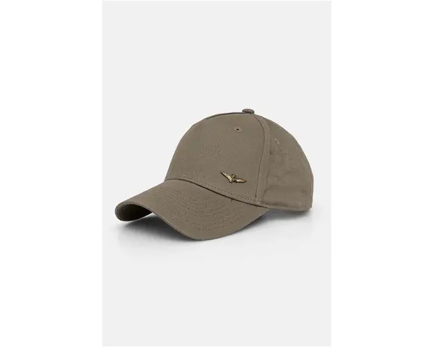 Aeronautica Militare sapca de baseball din bumbac culoarea albastru marin, neted, HA1122CT2848