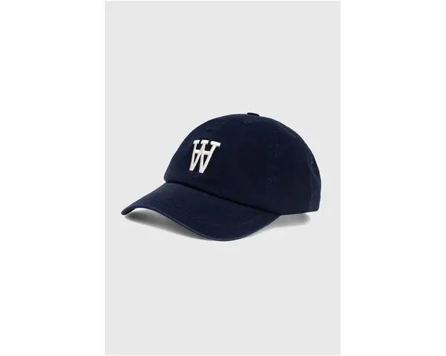 Wood Wood sapca de baseball din bumbac Eli Embroidery culoarea albastru marin, cu imprimeu, 10000805.7083
