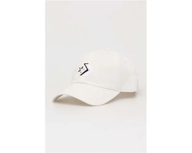 Converse sapca culoarea alb, cu imprimeu