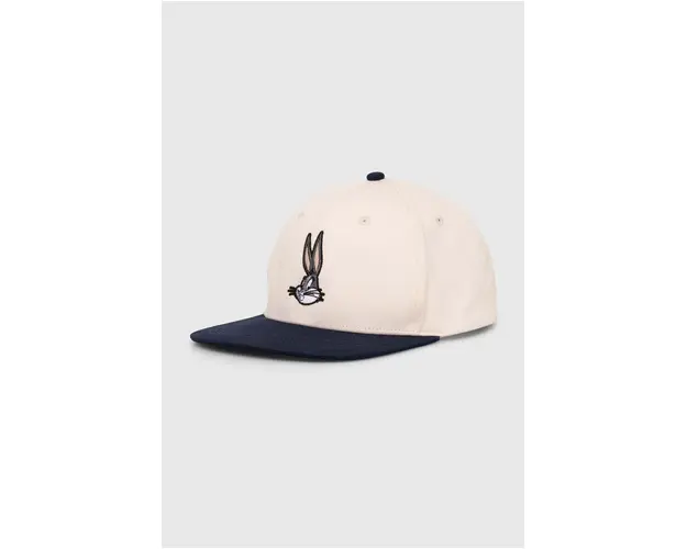 Hummel sapca de baseball din bumbac hummel X The Looney Tunes culoarea bej, cu imprimeu, 225365
