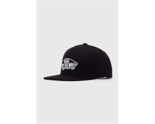 Vans sapca din amestec de lana culoarea negru, cu imprimeu