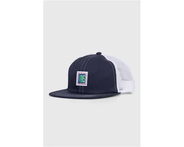 Vans sapca culoarea albastru marin, cu imprimeu