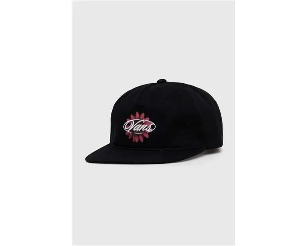 Vans sapca de baseball din bumbac culoarea negru, cu imprimeu