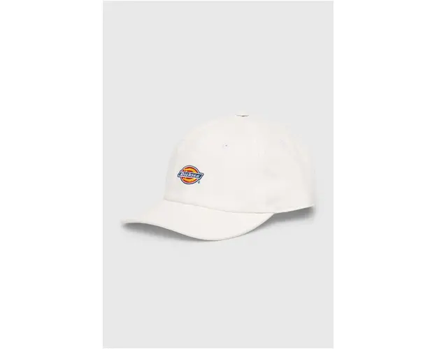 Dickies sapca de baseball din bumbac HARDWICK DENIM culoarea bej, cu imprimeu, DK0A4YPH