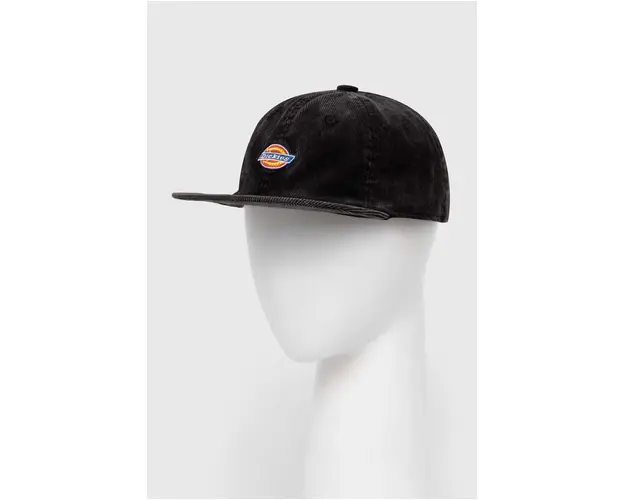 Dickies sapca de baseball din catifea CHASE CITY CAP culoarea negru, cu imprimeu, DK0A4YPJ