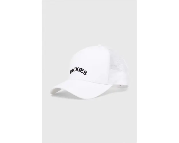 Dickies sapca SHAWSVILLE TRUCKER culoarea alb, cu imprimeu, DK0A4YPG