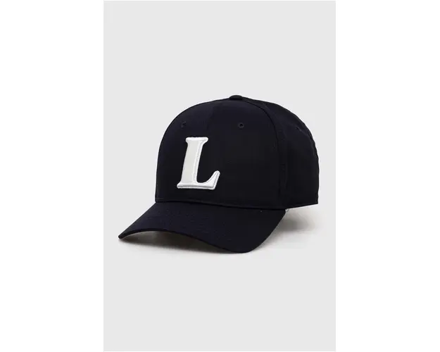 Lacoste sapca culoarea albastru marin, cu imprimeu