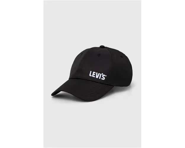 Levi's sapca culoarea negru, cu imprimeu