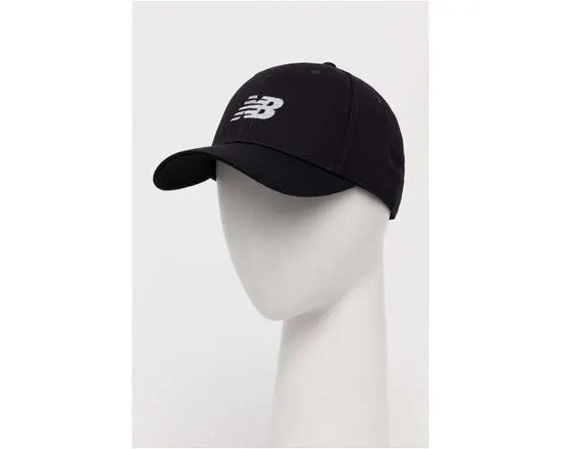 New Balance sapca de baseball din bumbac culoarea negru, cu imprimeu