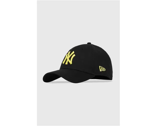 New Era sapca de baseball din bumbac culoarea negru, cu imprimeu, NEW YORK YANKEES